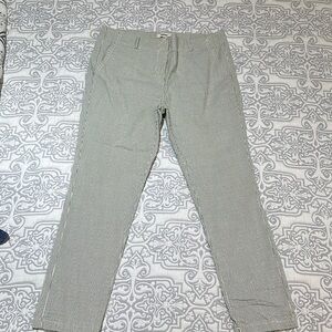 Gray Striped Pants